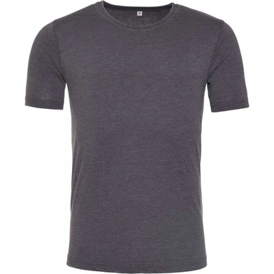 Unisex tričko Washed oprané uhlí černé