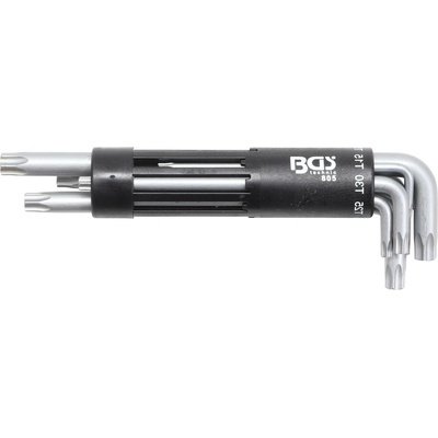 BGS technic Sada zahnutých klíčů velmi dlouhé T-profil pro Torx s otvorem T10 - T50 8dílná BGS 805
