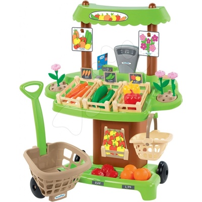 Ecoiffier zeleninový Bio stánok s vozíkom Organic 100% Chef 1741