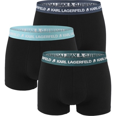 Karl Lagerfeld organic cotton logo LAGERFELD black with absinth green & oil waist