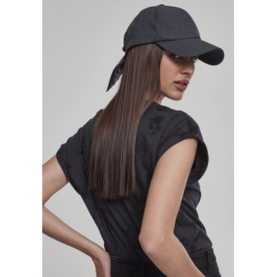 Urban Classics Шапка с козирка Satin Bow Dad Cap darkgrey one sizeUB-6245MS-00094 - Черен, размер one size