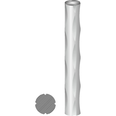 Tyč kruhová 12 mm, zdobená - vzor slza, délka L = 3000 mm, cena za 1kus