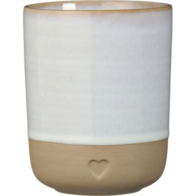 Ib Laursen Kameninový hrnček Heart White Matt 190 ml