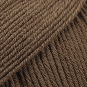 DROPS Design Safran Uni Colour 68 Coffee Плетива прежда (104268)