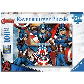 Ravensburger - Puzzle Marvel: Captain America XXL - 100 piese