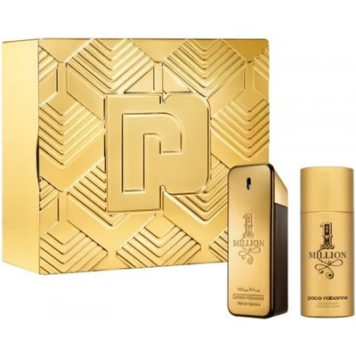 Paco Rabanne 1 Million Express - Подаръчен комплект за мъже: 100мл парфюм EDT + 10мл парфюм ЕДТ +150 мл дезодорант спрей