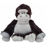 LEAN Toys Plush Mascot Cuddly Toy Gorilla Dark Gray 22cm