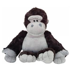 LEAN Toys Plush Mascot Cuddly Toy Gorilla Dark Gray 22cm