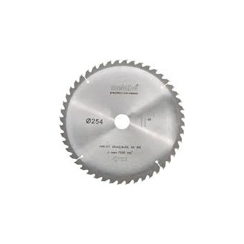 Metabo PILOVÝ KOTOUČ "PRECISION CUT WOOD CLASSIC", 254X30, Z48 WZ 5°NEG. 628061000