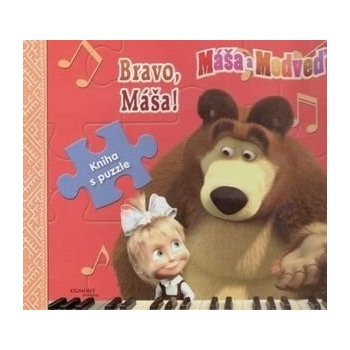 Máša a medveď - Bravo, Máša! - kniha s puuzle