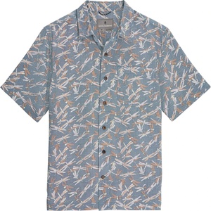 Royal Robbins Мъжка риза с копчета Royal Robbins Camino Pucker S/S Shirt - Orion Blue Dragonfly Pt (033-2703-0811)