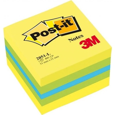 POST-IT Bloček kocka Post-it 51x51 mini mix farieb (MM205120)