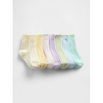 GAP Бебешки чорапи, 7 чифта GAP GAP | Mnogotsveten | Момичешки | 12-24 месеца