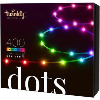 Smart LED vianočná reťaz TWINKLY Dots TWD400STP-BEU 20m WiFi