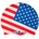 Mad Wave плувна шапка mad wave usa swim cap син/червен