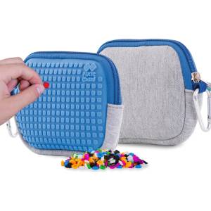 Pixie Crew Детско портмоне Pixie Crew - Grey/Blue (PXA-07-21)