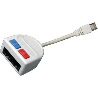 Solarix Rozdvojka počítač (10BaseT)/telefon 2 x RJ45, T-MOD 3-U4