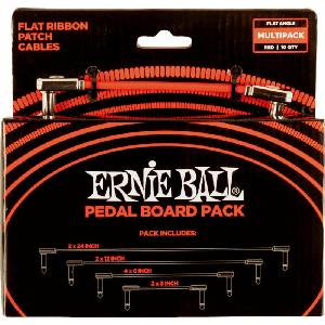 Ernie Ball Flat Ribbon Patch Cables Pedalboard 15 cm-30 cm-60 cm-7, 5 cm Ъглов - Ъглов Пач кабел (P06404)