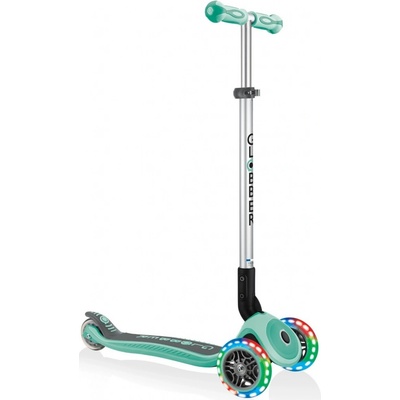 Globber Primo Foldable Premium Lights zelená