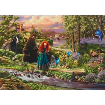 Schmidt Spiele - Puzzle Thomas Kinkade: Disney: Merida - 1 000 piese