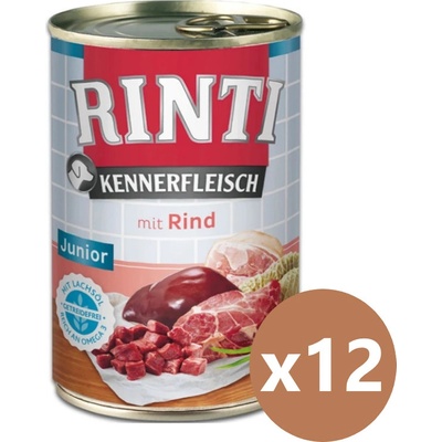 Rinti Kennerfleisch Junior hovädzie 12 x 400 g