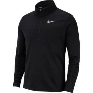Nike Мъжко горнище с цип Nike Half Zip Core Long Sleeve Running Top Mens - Black
