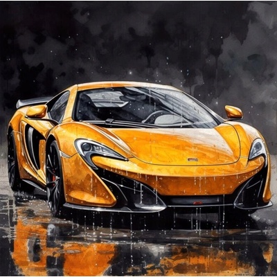 Norimpex diamantové maľovanie 40 x 30 cm Športiak v daždi