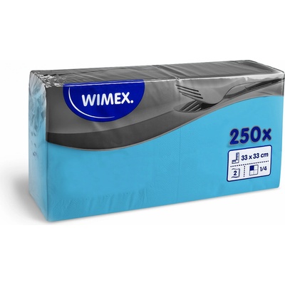 Wimex Ubrousek PAP FSC Mix 2V světle modrý 250ks 33x33cm