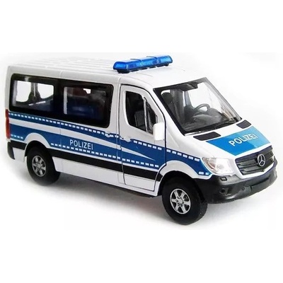 Welly CityDuty: Малък полицейски микробус Mercedes-Benz Sprinter, 1: 34 (49720D-MST)