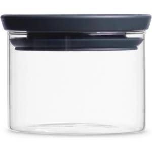 Brabantia Стъклен буркан Brabantia Stackable 646876, 0.3 л, Плътно затваряне, Подходящ за съдомиялна, Прозрачен/тъмносив (646876)