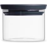 Brabantia Стъклен буркан Brabantia Stackable 646876, 0.3 л, Плътно затваряне, Подходящ за съдомиялна, Прозрачен/тъмносив (646876)