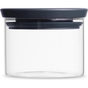 Brabantia Стъклен буркан Brabantia Stackable 646876, 0.3 л, Плътно затваряне, Подходящ за съдомиялна, Прозрачен/тъмносив (646876)