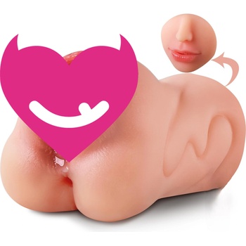 SuperLove 3in1 Realistic Mouth-Pussy-Anal Masturbator