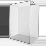 Mexen Kioto Самостоятелна душ-стена 160 x 200 см, черна рамка 8 мм, хром - 800-160-002-01-70 (800-160-002-01-70)