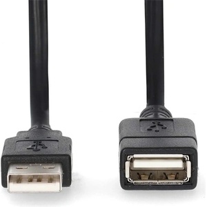Nedis CCGL60010BK10 USB A-A (мъжки/женски) удължител, USB2.0, дължина: 1 м (CCGL60010BK10)