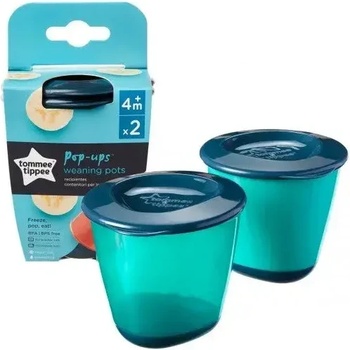 Tommee Tippee Големи контейнери за храна 2 бр. Tommee Tippee, 120 мл