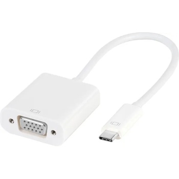 Vivanco Адаптер Vivanco - 45255, USB-C/VGA, 0.15 m, бял (45255)