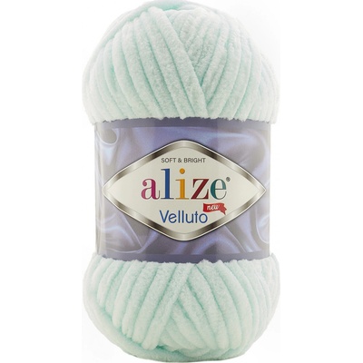 Alize příze Velluto 15 jemná mentolová