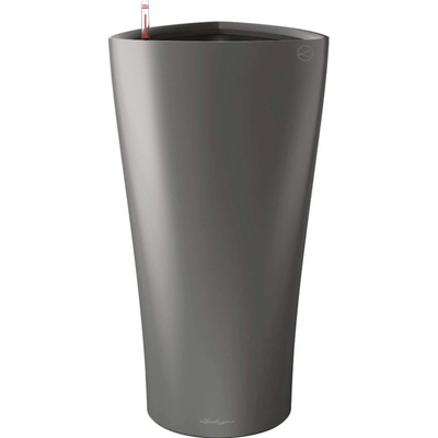 Lechuza Sloupový květináč Delta Premium antracitová metalický 40 x 40 x 75 cm – Hledejceny.cz