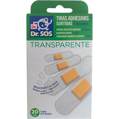 Dr.SOS náplasť transparentná 20 ks