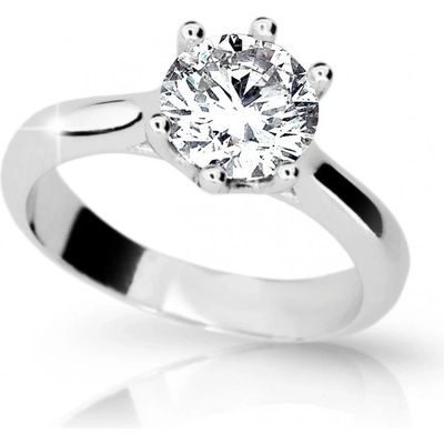 Cutie Jewellery zásnubný prsteň z bieleho zlata Z6876 1885 10 X 2