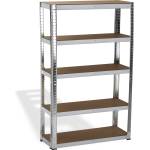  Стелаж поцинкован, 5 рафта MDF, 120Wx45Dx180H см, 175 кг/рафт, без винтове ROTOR (14337)