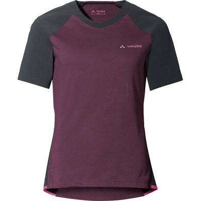 Vaude Дамска фланелка с къс ръкав за колоездене Vaude Women's Moab Pro Shirt Cycling jersey - Cassis - размер 40 (EU) (156-1884-0113)