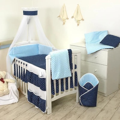 Бебешки спален комплект Minky 9 елемента 135 х 100 см 64504-D1