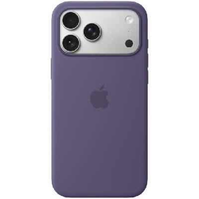 Оригинален Apple силиконов калъф с MagSafe за iPhone 17 Pro Max - мъгливо лилав (90007)