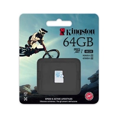 Kingston microSDHC 64GB UHS-I U3 SDCAC/64GBSP