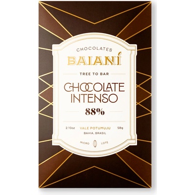 Baianí Chocolates 88% hořká Vale Potumuju 58 g