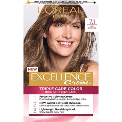 L'Oréal L'Oréal Еxcellence Боя за коса, 7.1 Ash Blonde