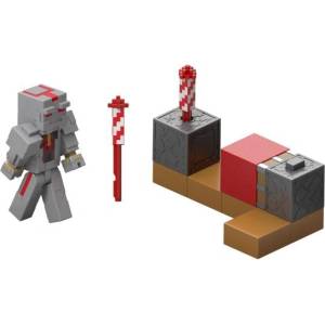 Mattel Minecraft 8 см фигурка с игрово действие - Firework Launcher (JKK10)