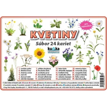 Kupka Petr Súbor 24 kariet - kvetiny
